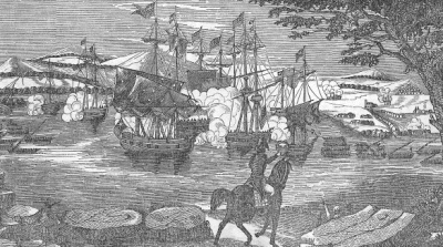 The Battle of Plattsburgh, Death of Commodore Downie The Battle of Plattsburgh, Death of Commodore Downie