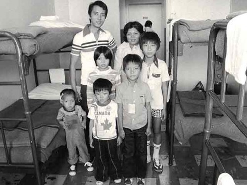 Reception of Southeast Asian refugees at CFB Griesbach, August 1979