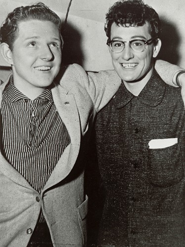 Red Robinson et Buddy Holly. 