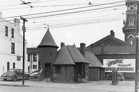 Joy Oil gas station c 1947