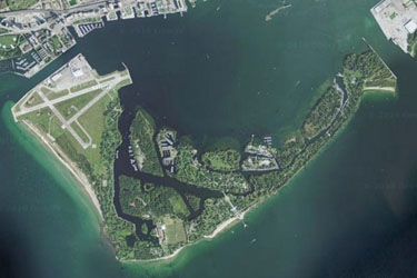 Toronto Islands from the Air