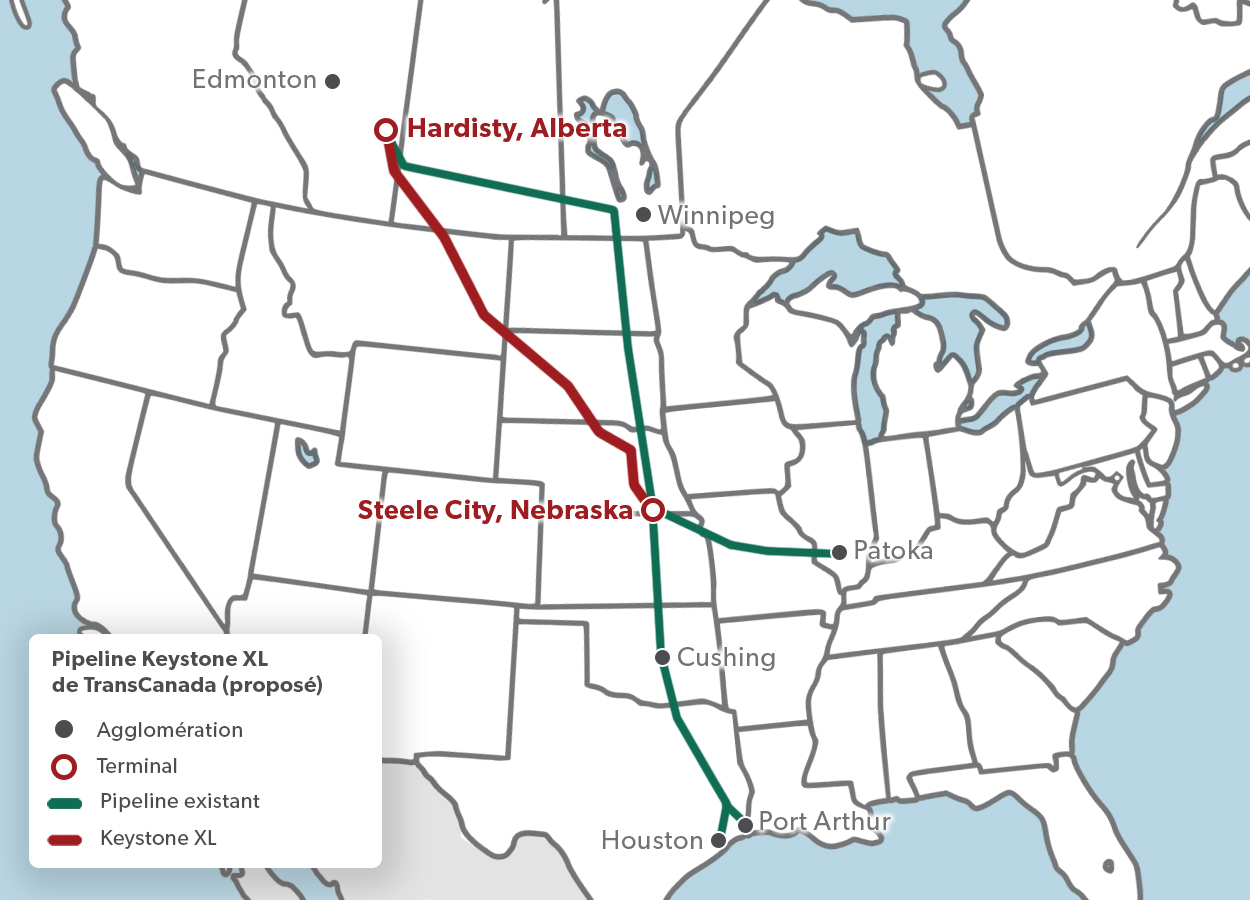 Pipeline Keystone XL de TransCanada (proposé)