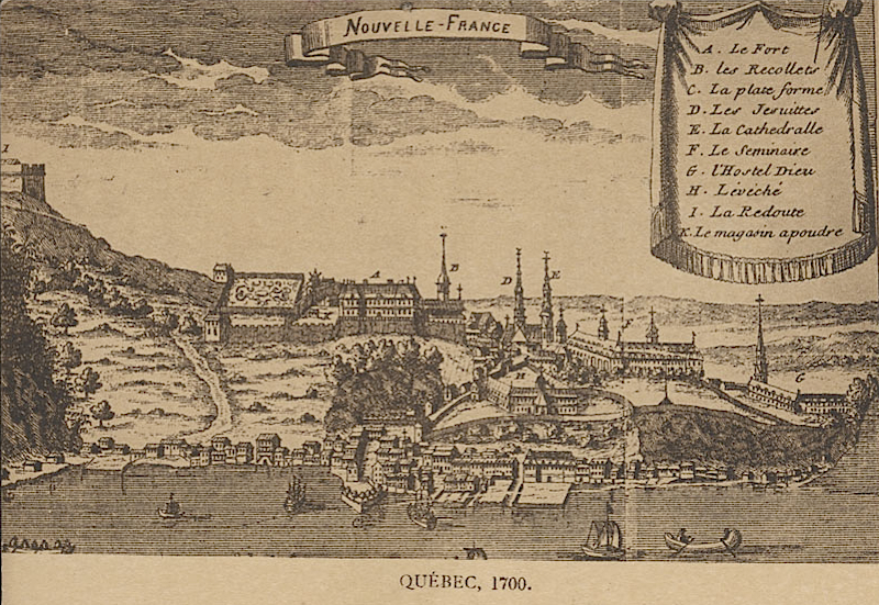 Québec City, ca. 1700