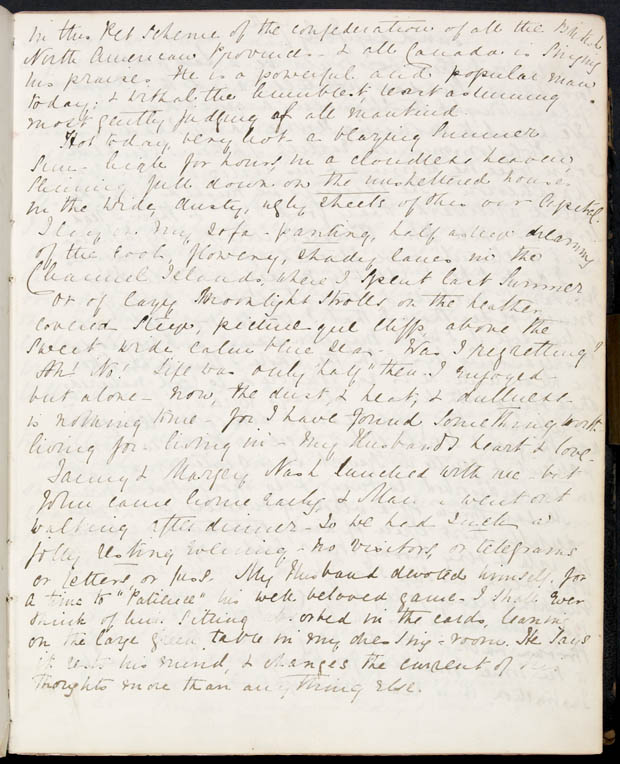 Journal de Lady Macdonald, 6 juillet 1867