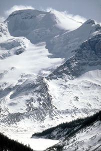 Columbia, champ de glace