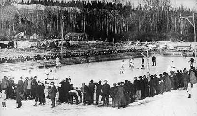 Hockey à Fort George, en Alberta