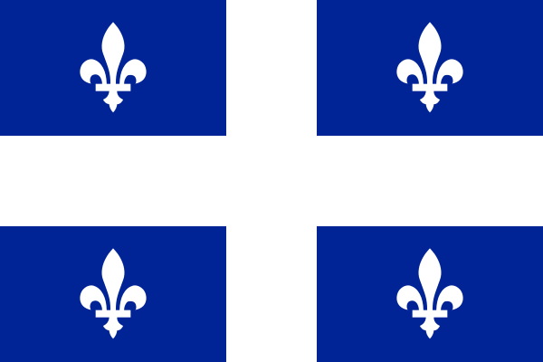 Drapeau du Québec (le fleurdelisé)