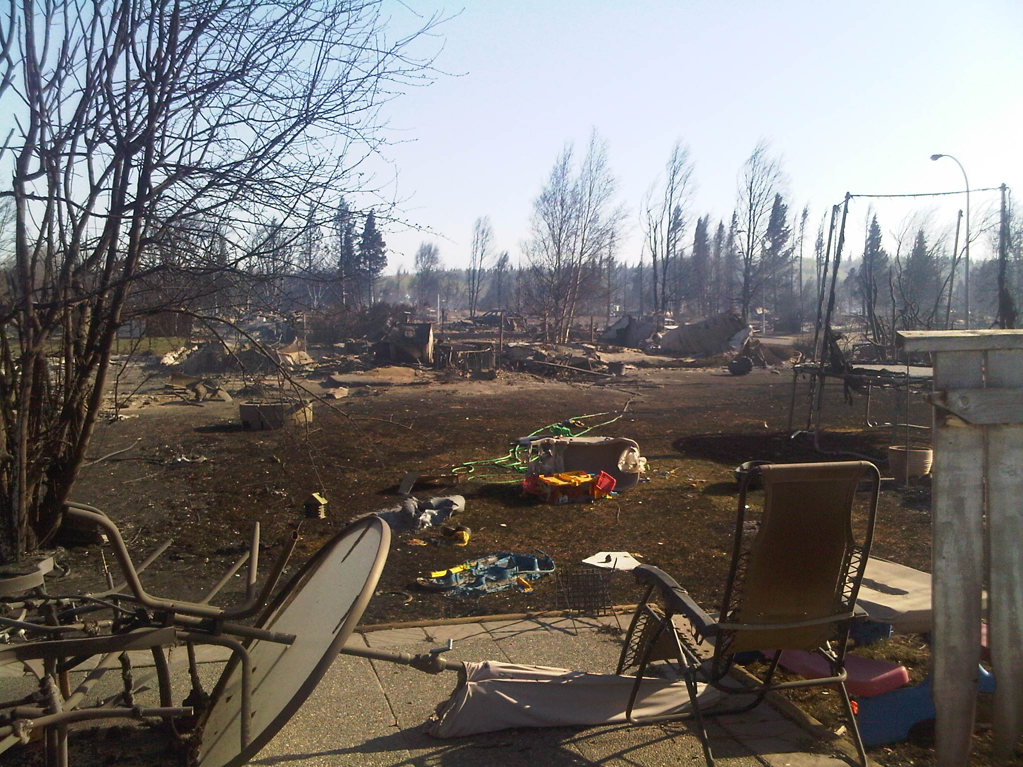 Feu de forêt à Slave Lake