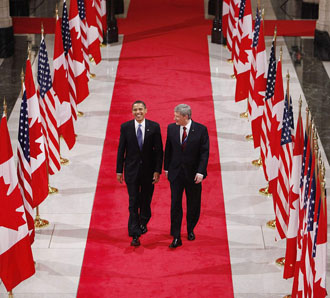 Harper and Obama