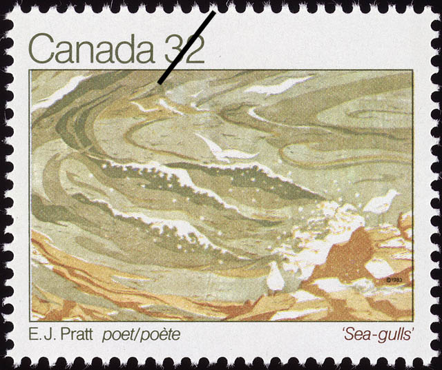E.J. Pratt Sea-gulls Stamp E.J. Pratt Sea-gulls Stamp
