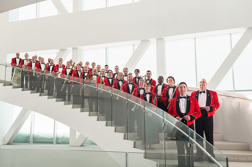 The Band of the Royal 22e Régiment at the Museum of Fine Arts of Quebec in 2019