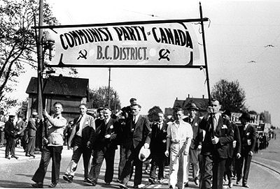 Communiste, manifestation du parti