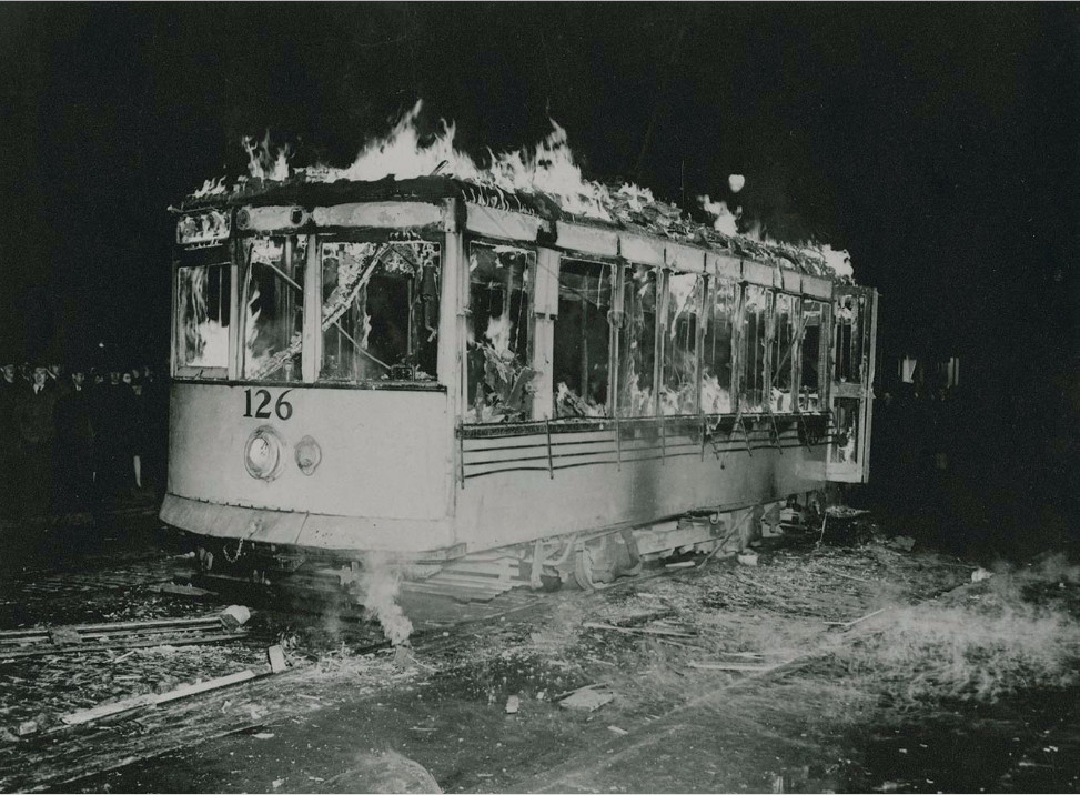 Damaged Tramcar