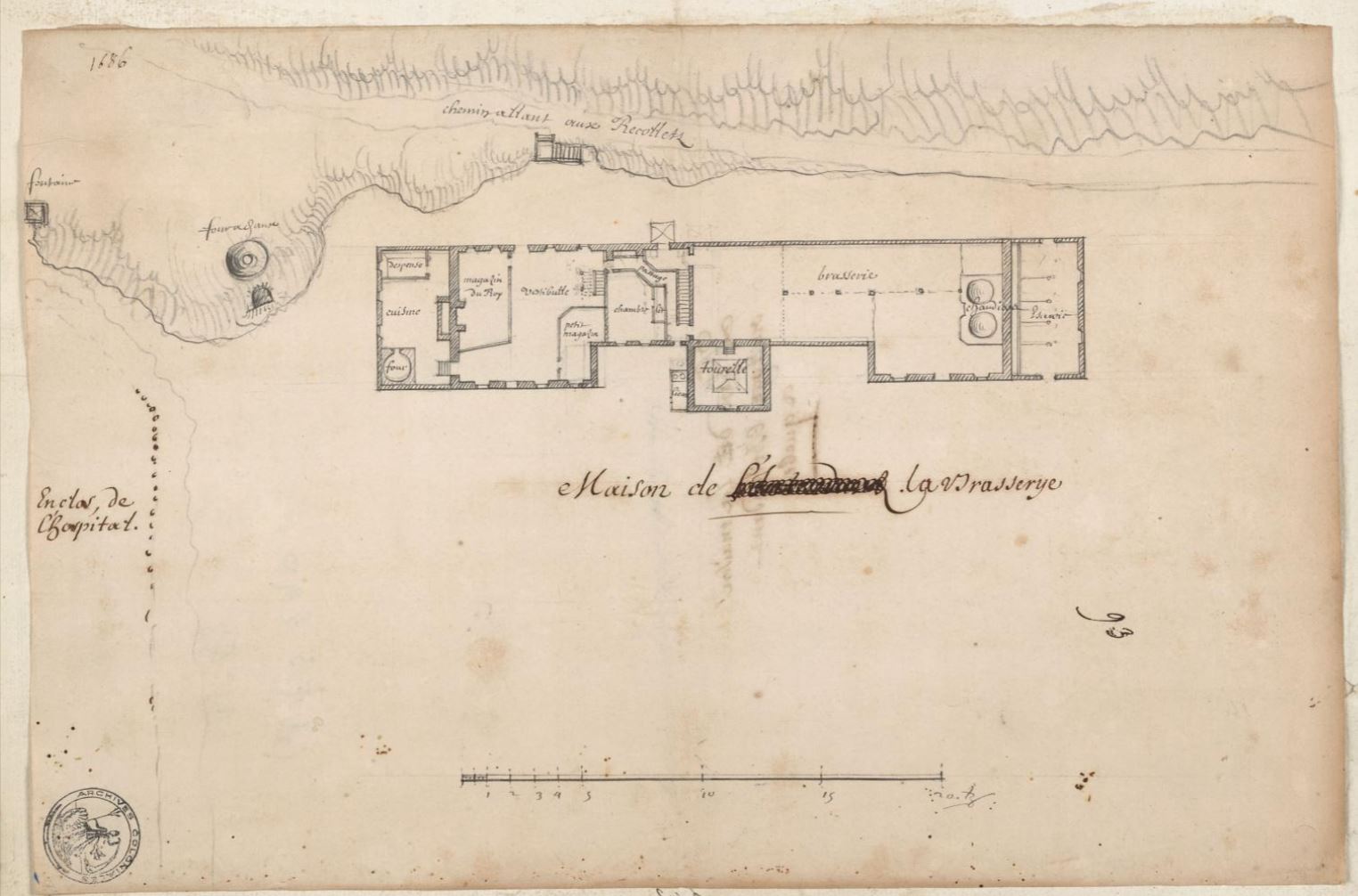 Plan de la brasserie de Jean Talon, Québec