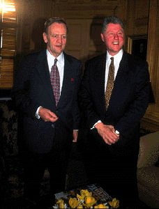 Prime Minister Jean Chretien with US President Bill Clinton