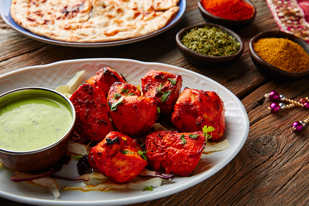 Chicken Tikka Indian Food and Spices