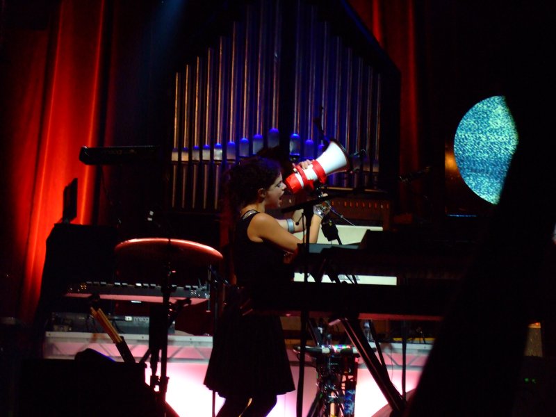 Arcade Fire performing in Berlin, Germany in 2007. 