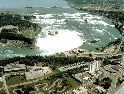 Aerial photo of Niagara Falls