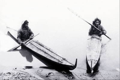 Inuit in their Kayaks