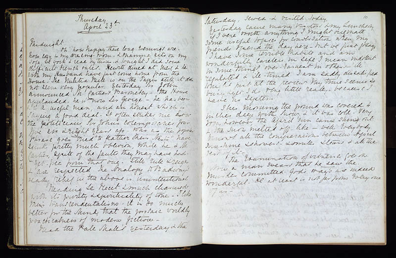 Diary of Lady Macdonald, 23 April 1868