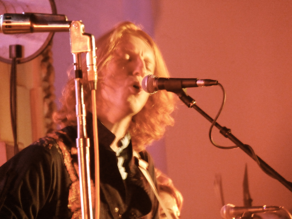 Arcade Fire performing in Los Angeles in 2011.