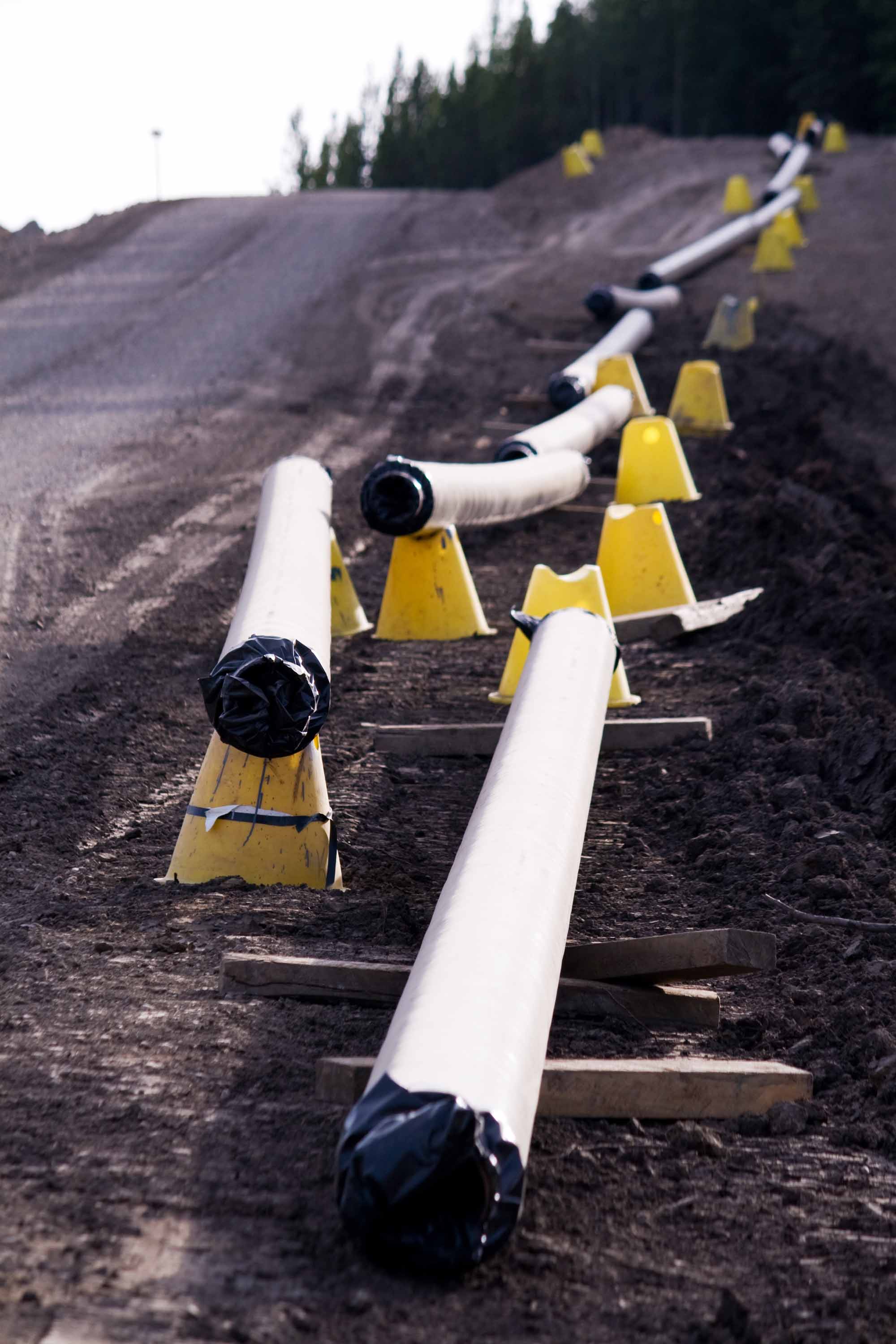 Gas pipeline construction