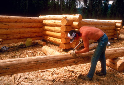 Building a Log Cabin