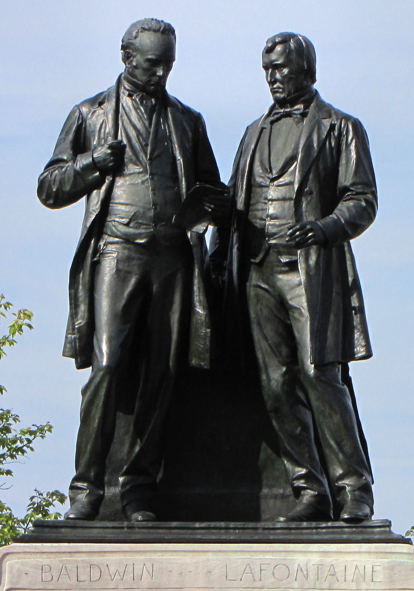 Statue of Robert Baldwin and Louis-Hippolyte Lafontaine