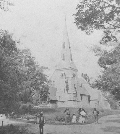 La chapelle du cimetière St James, 1870