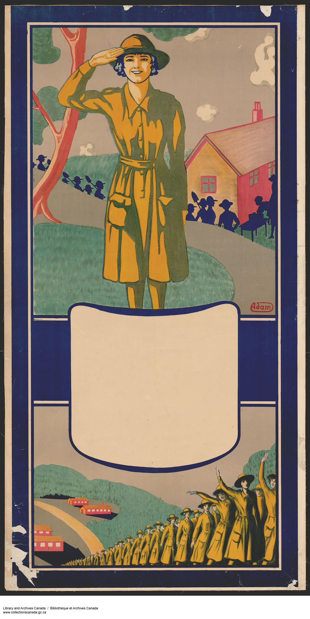 Affiche de recrutement pour les femmes 