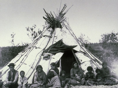 Wigwam d'écorce