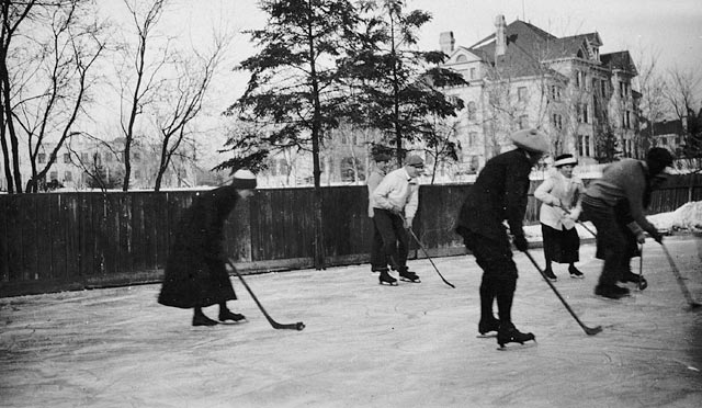 Hockey en Winnipeg, Manitoba, 1919.