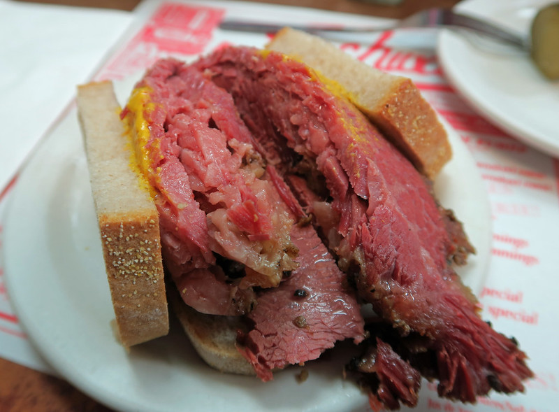 Smoked meat sandwich