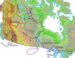 Découvertes, terres intérieures de l