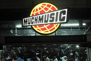 MuchMusic Logo at Night