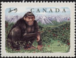 The Sasquatch postage stamp, Canada