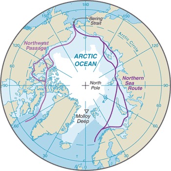 Arctic Ocean and Canada