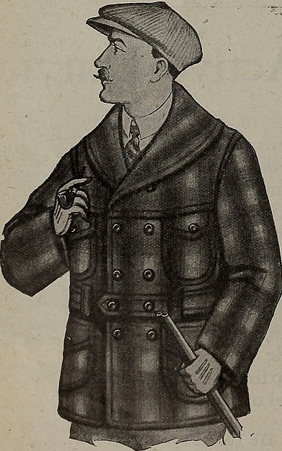 Image d’un manteau Mackinaw dans Canada Lumberman, en 1921.