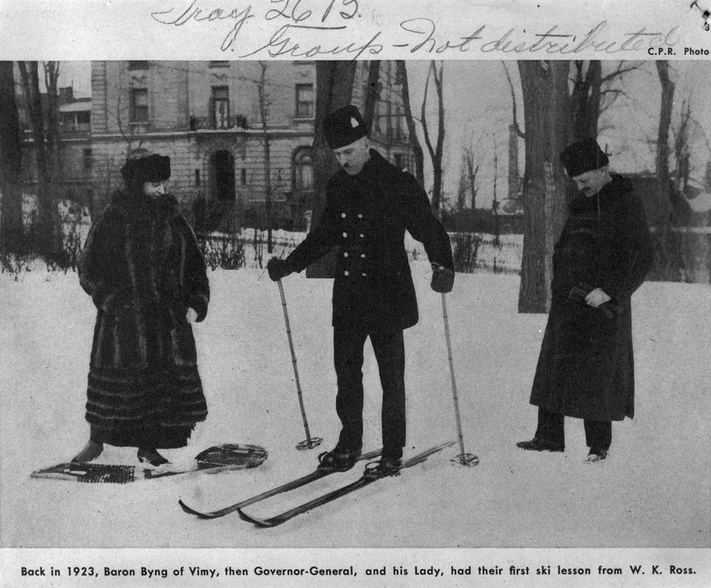 Governor General Byng and Lady Byng On Skis