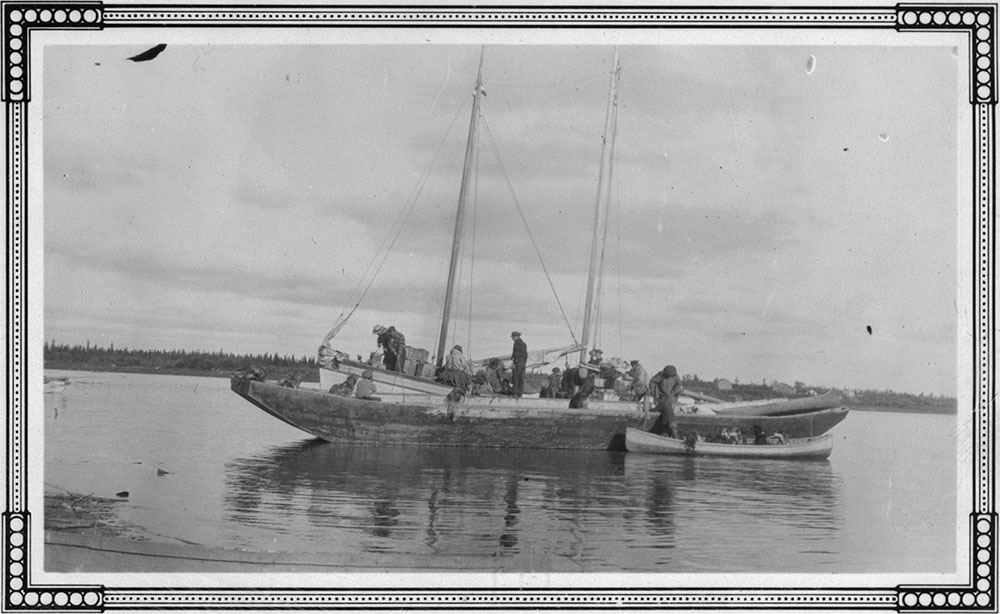 Ships on Mackenzie River