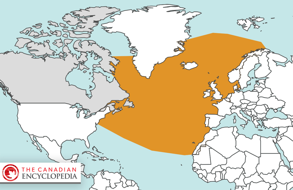 Range of the Northern Bottlenose Whale (Hyperoodon ampullatus)