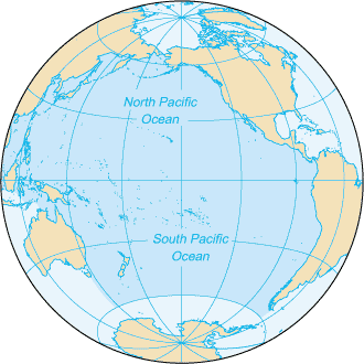 Pacific Ocean and Canada