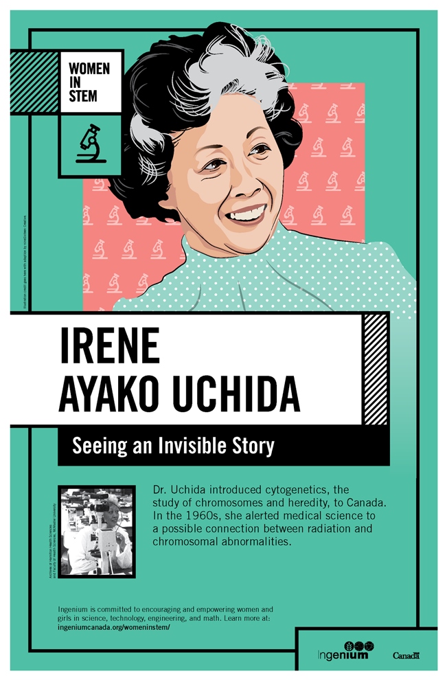 Affiche sur le travail d'Irene Ayako Uchida