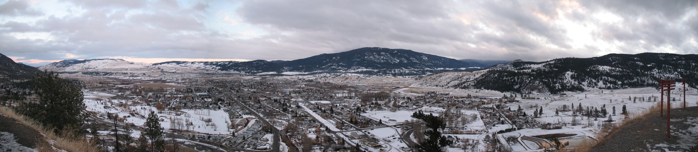 Panorama of Merritt Panorama of Merritt in the winter.
