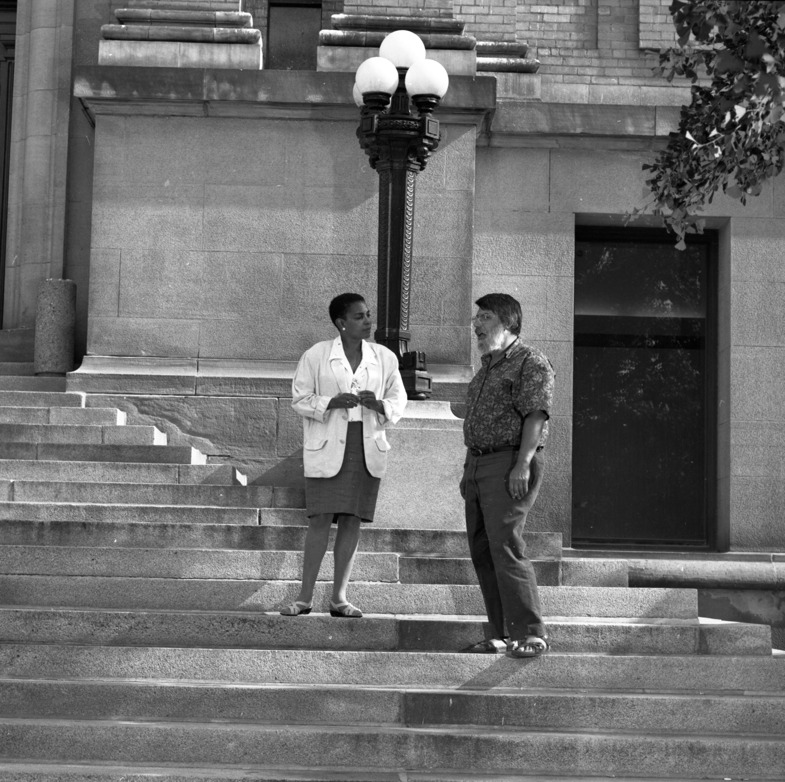 Dr. Miriam Rossi at Simcoe Hall, University of Toronto Dr. Miriam Rossi at Simcoe Hall, University of Toronto, c. 1980s.