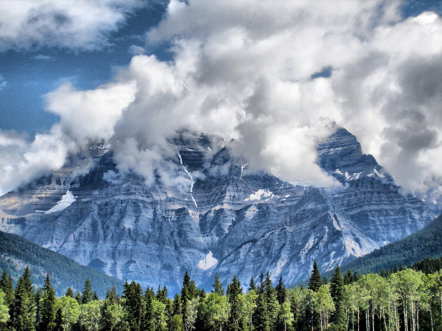 Large mountain.