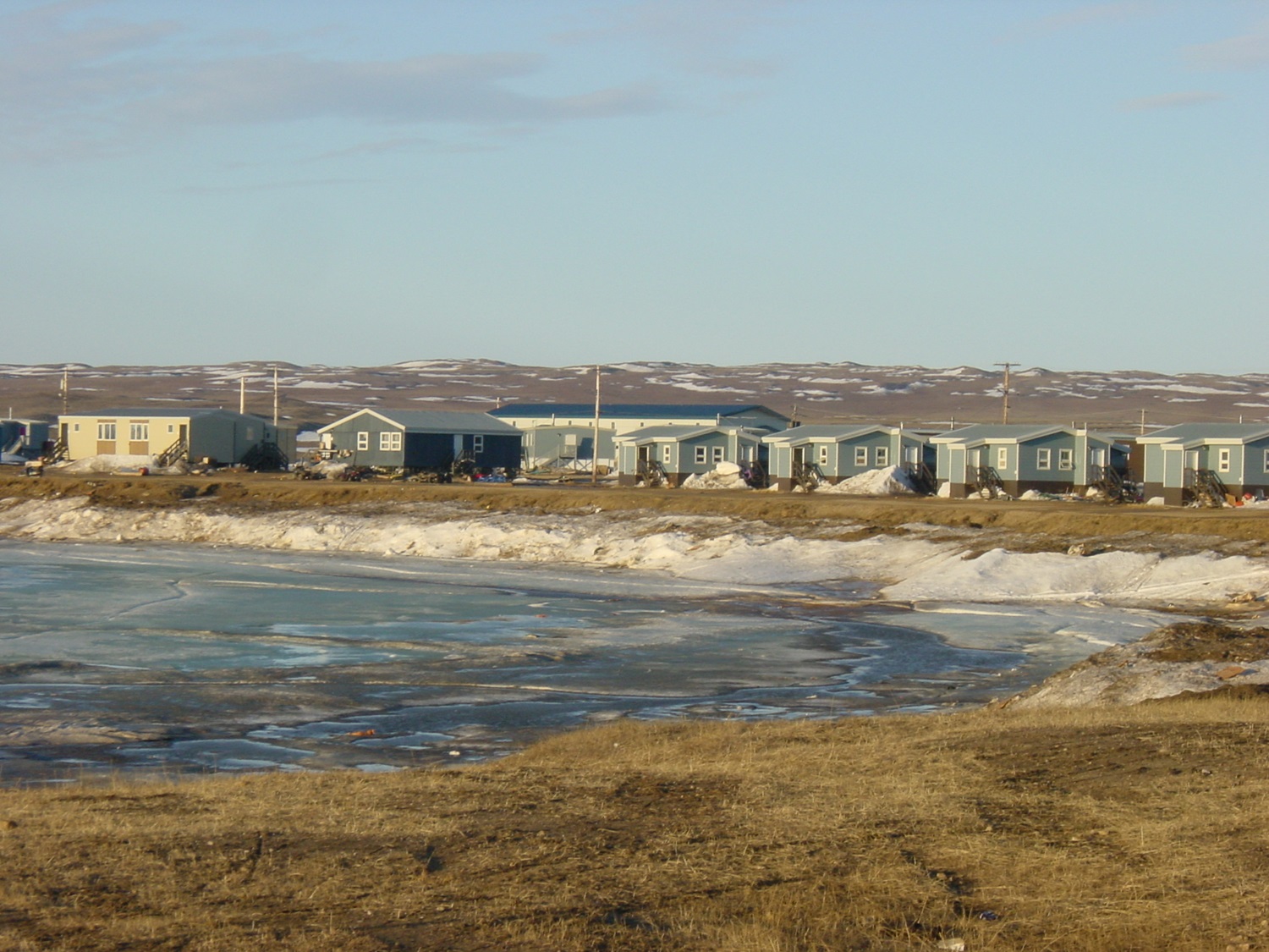 Paulatuk Town of Paulatuk in May.