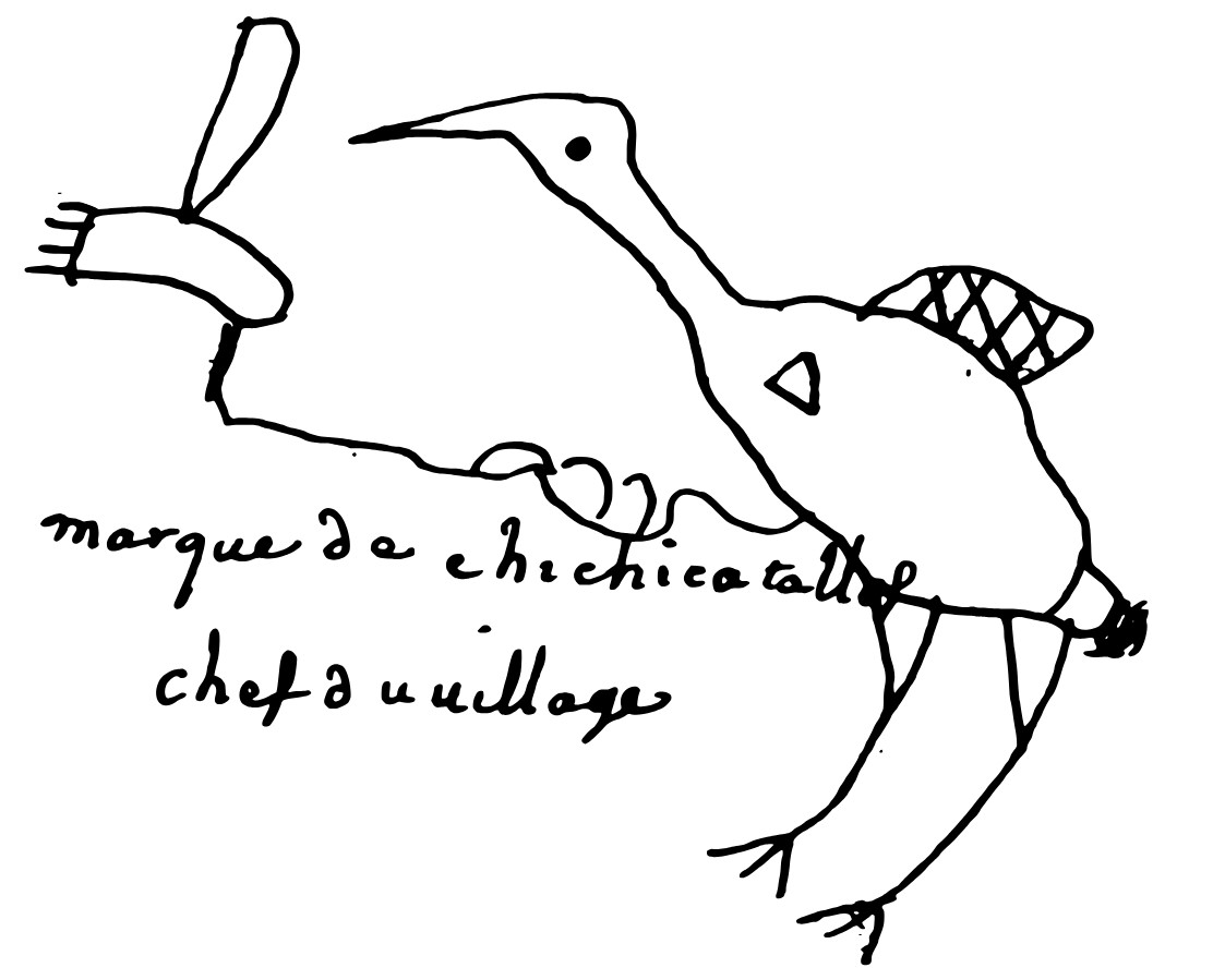Signature emblem of a crane.