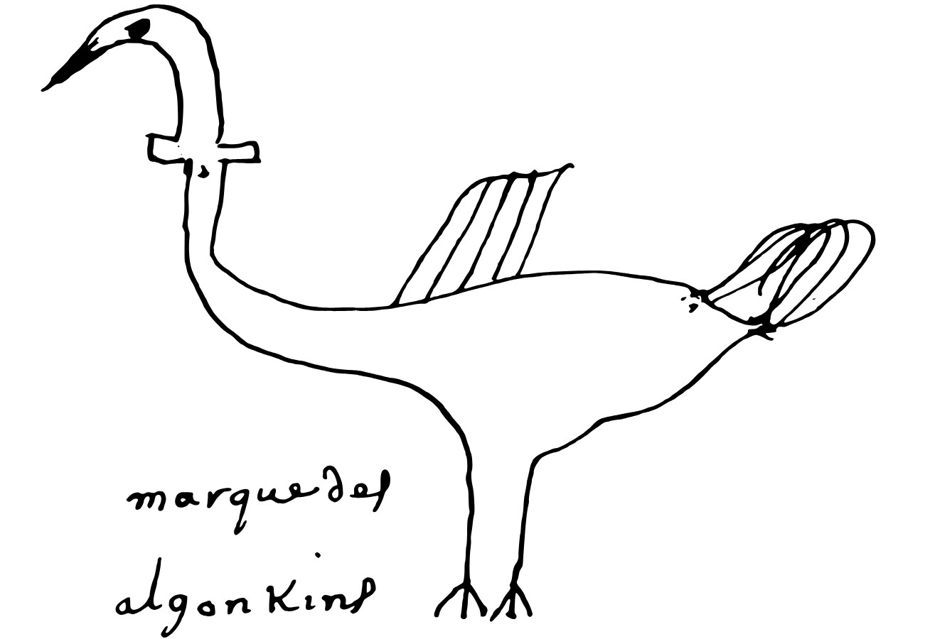 Signature emblem of a crane.
