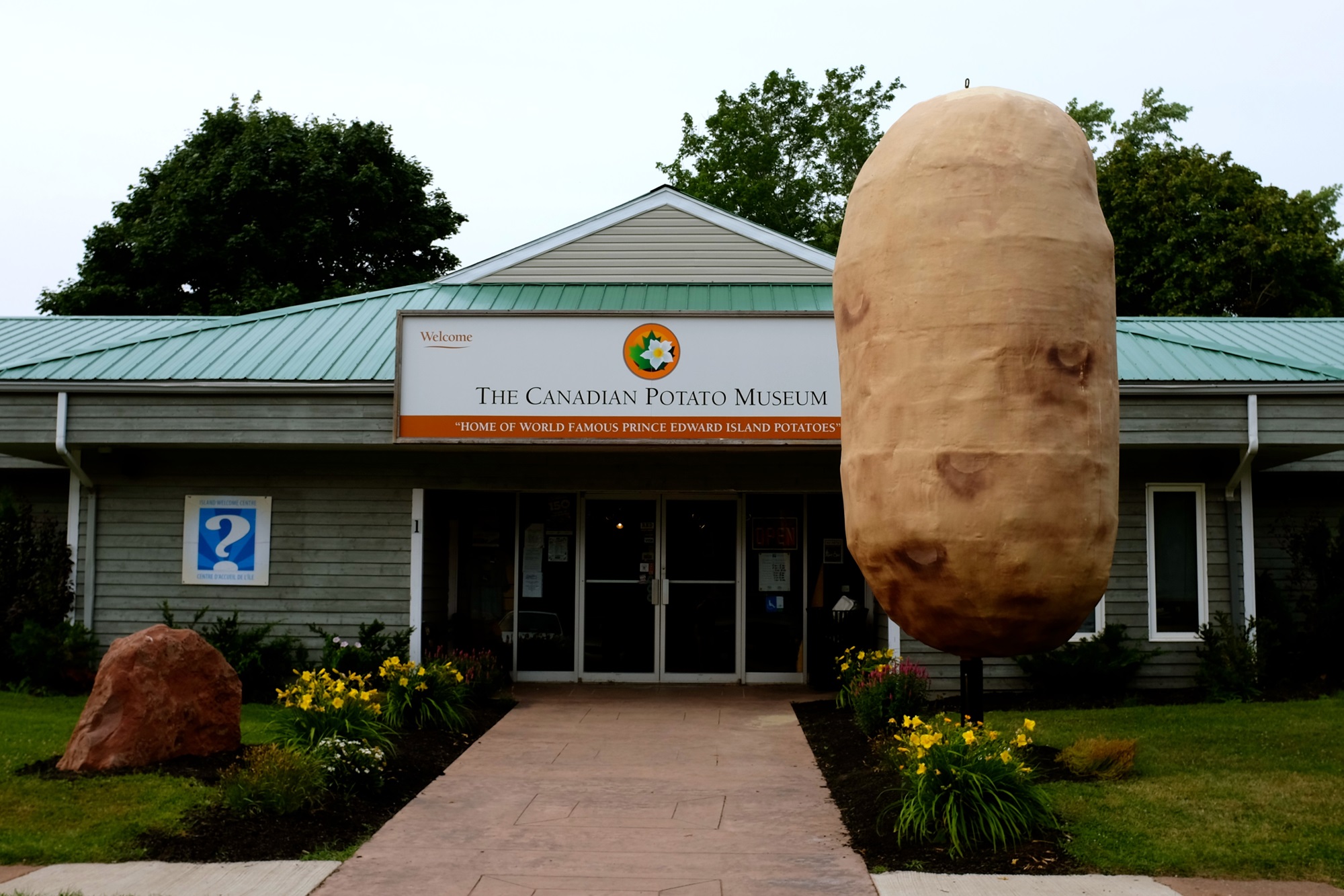Canadian Potato Museum Entrance to the Canadian Potato Museum.